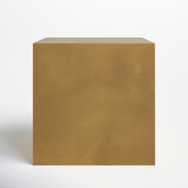 AllModern Jules Steel Block End Table & Reviews Wayfair